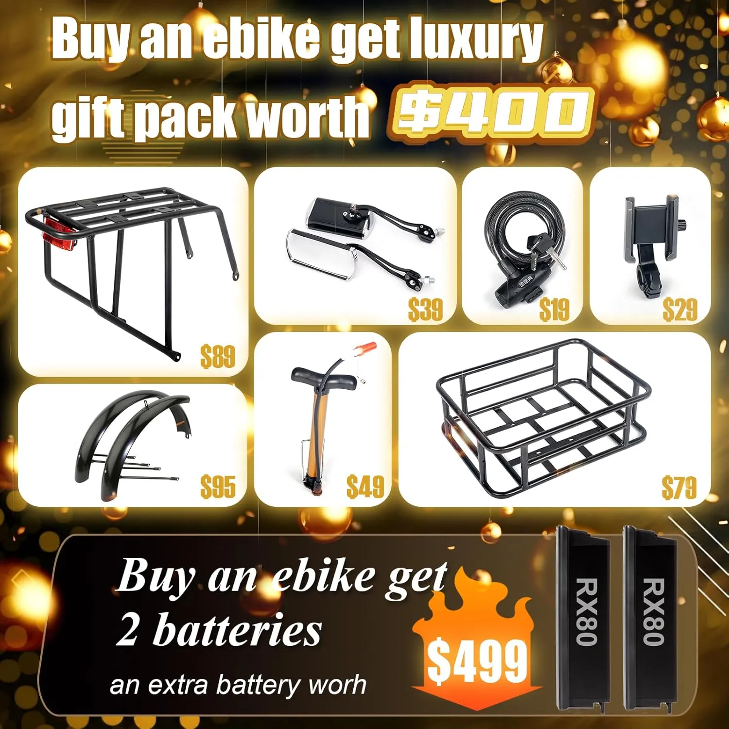 1000W/2000W Dual Motor Electric Bike Adult, 48V 30Ah/20Ah Battery, 26'' Fat Tire Full Suspension Ebike, 30MPH Dual Hydraulic Disc Brakes, 120Miles Off Road Mountain Beach Ebike, UL Certified