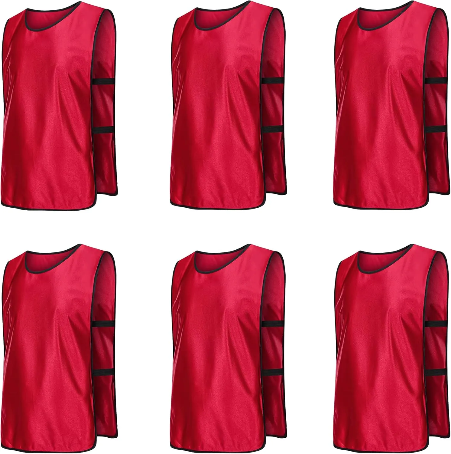 6 Pack Scrimmage Vests/Sport Basketball Pinnies/Soccer Bibs for Kid and Adult