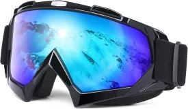 Adult Snow Ski Goggles, Snowboard Goggles for Youth, Teens, Men & Women, Wide View Snowmobile Goggles