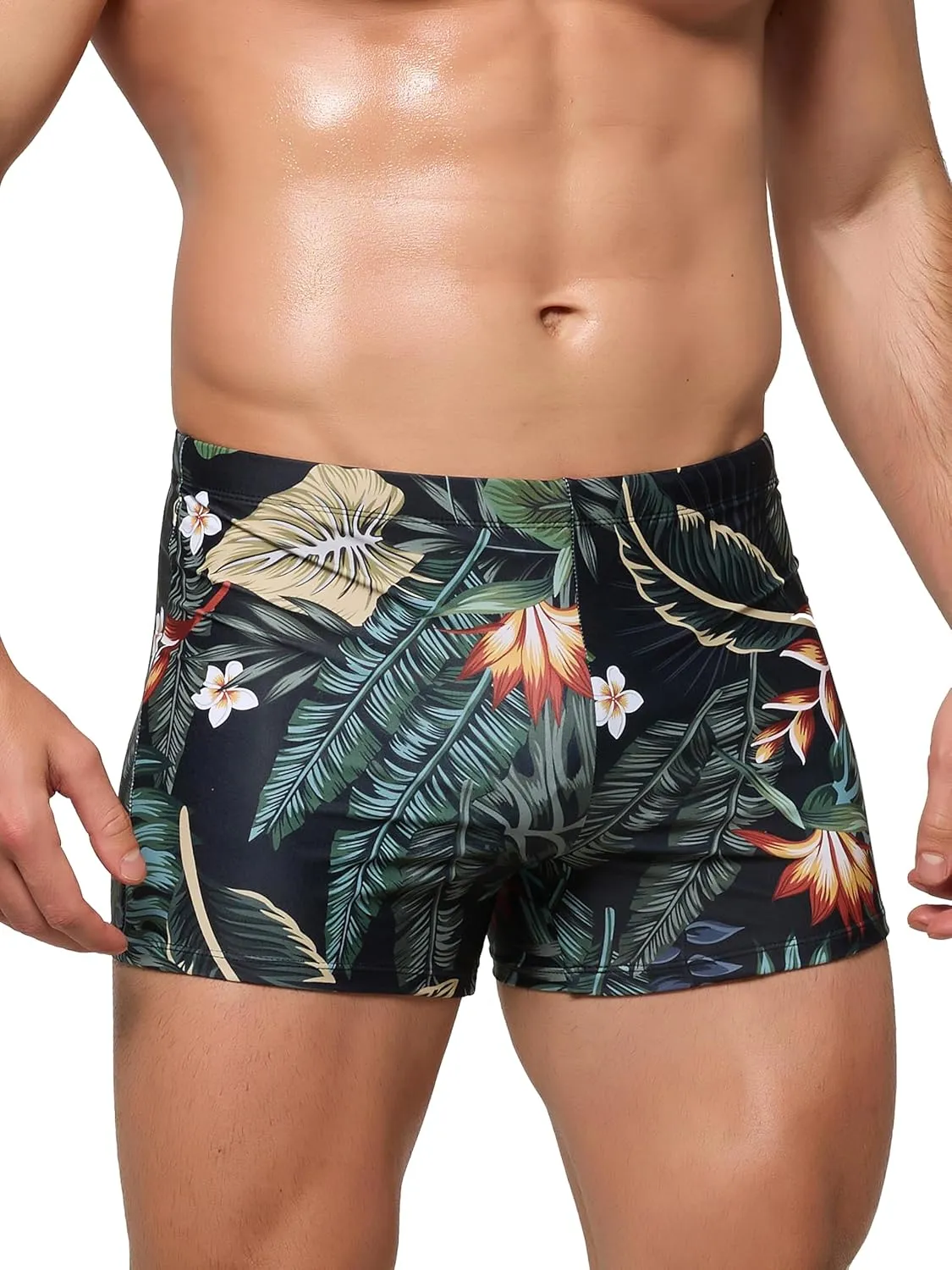 Arcweg Men's Swimming Trunks with Mesh Liner Sport Boxer Swimwear Underwear Summer Beach Board Shorts Elastic Swimsuit