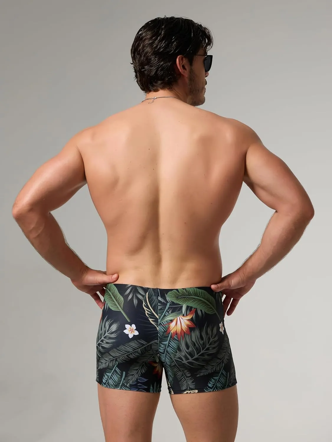 Arcweg Men's Swimming Trunks with Mesh Liner Sport Boxer Swimwear Underwear Summer Beach Board Shorts Elastic Swimsuit