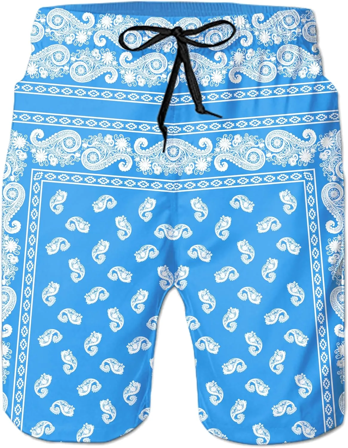 Belovecol Mens Swim Trunks Summer Cool Quick Dry Board Shorts Bathing Suit with Side Pockets Mesh Lining S-3XL