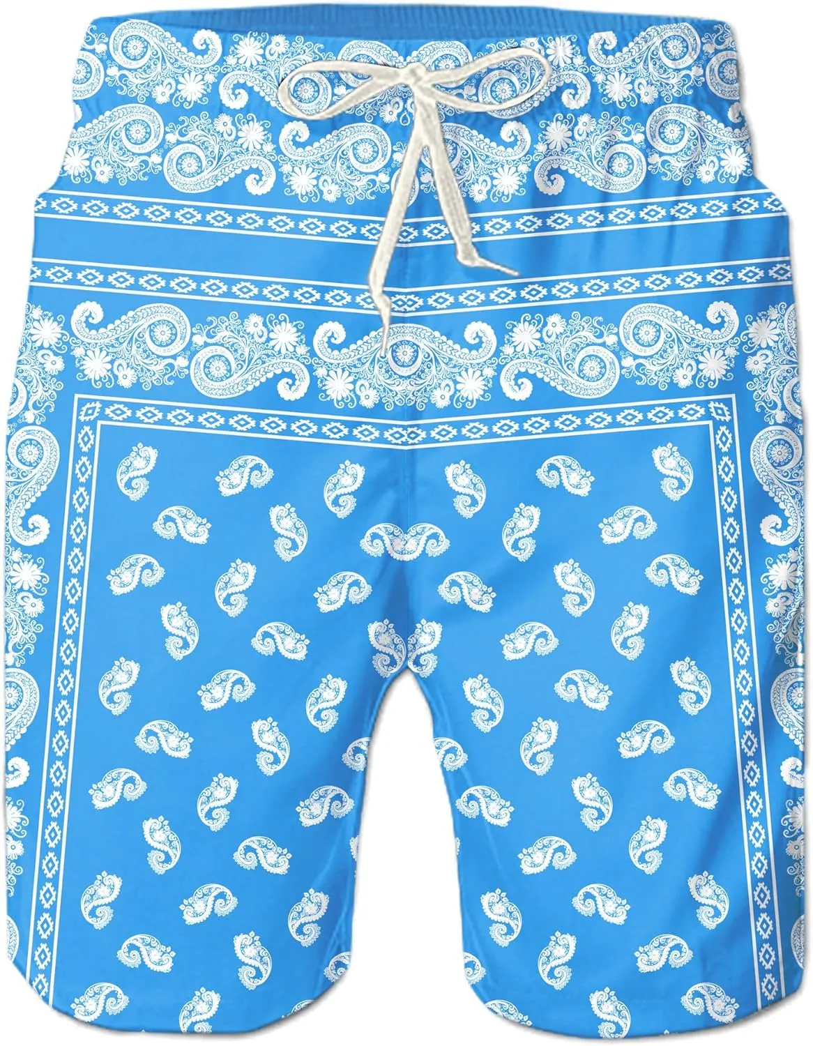 Belovecol Mens Swim Trunks Summer Cool Quick Dry Board Shorts Bathing Suit with Side Pockets Mesh Lining S-3XL