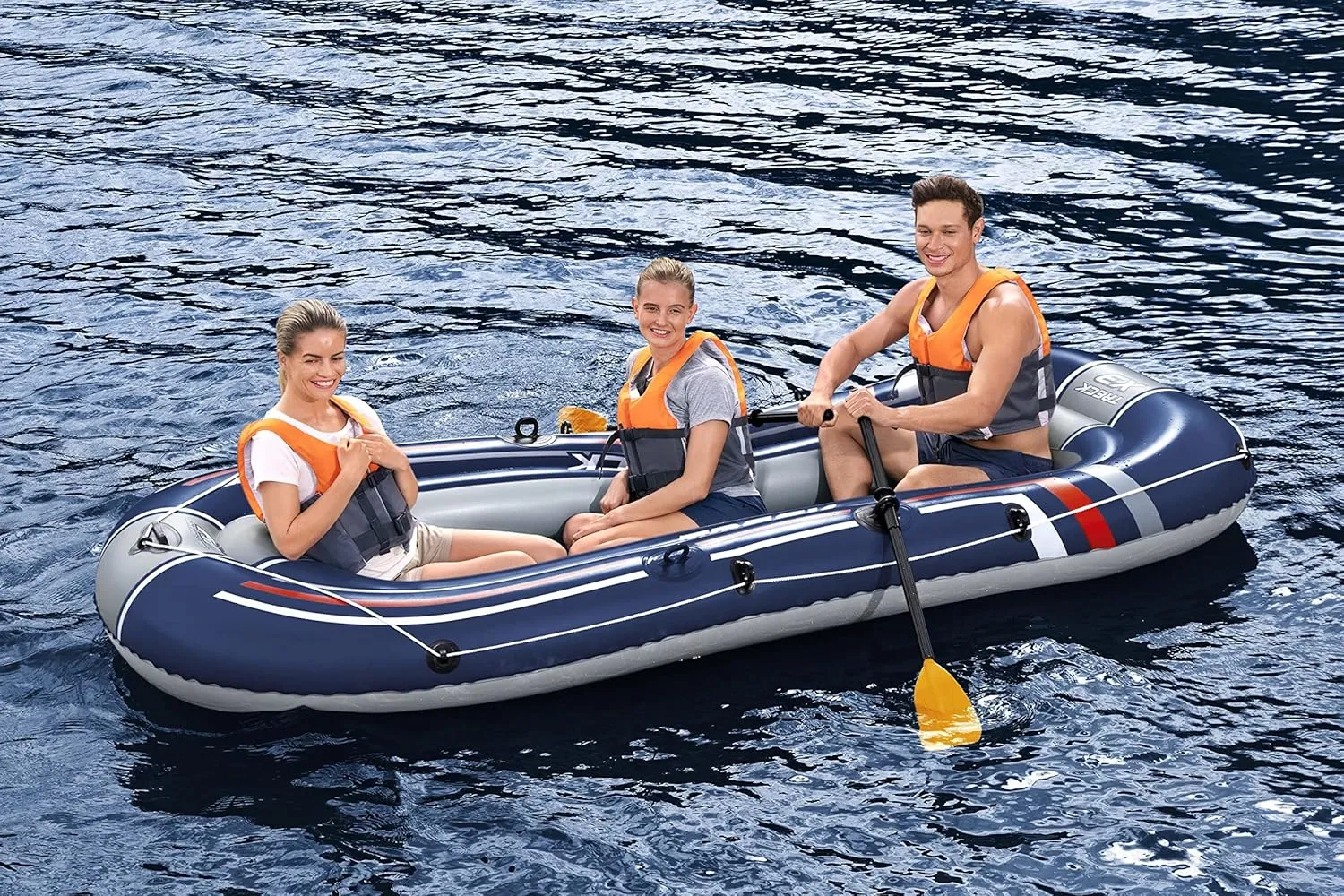 Bestway Hydro-Force Inflatable Raft Set | Inflatable Boat for Kids and Adults | Great for Ponds, Lakes, Rivers