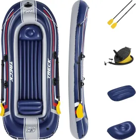 Bestway Hydro-Force Inflatable Raft Set | Inflatable Boat for Kids and Adults | Great for Ponds, Lakes, Rivers