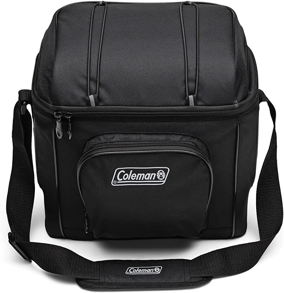 Coleman Chiller Insulated Soft Cooler, Leakproof 9/16/30 Can Cooler with 12  Hour Ice Retention, Made with Recycled Materials, Great for Lunch, Camping, Beach, Pool, Sports, & More
