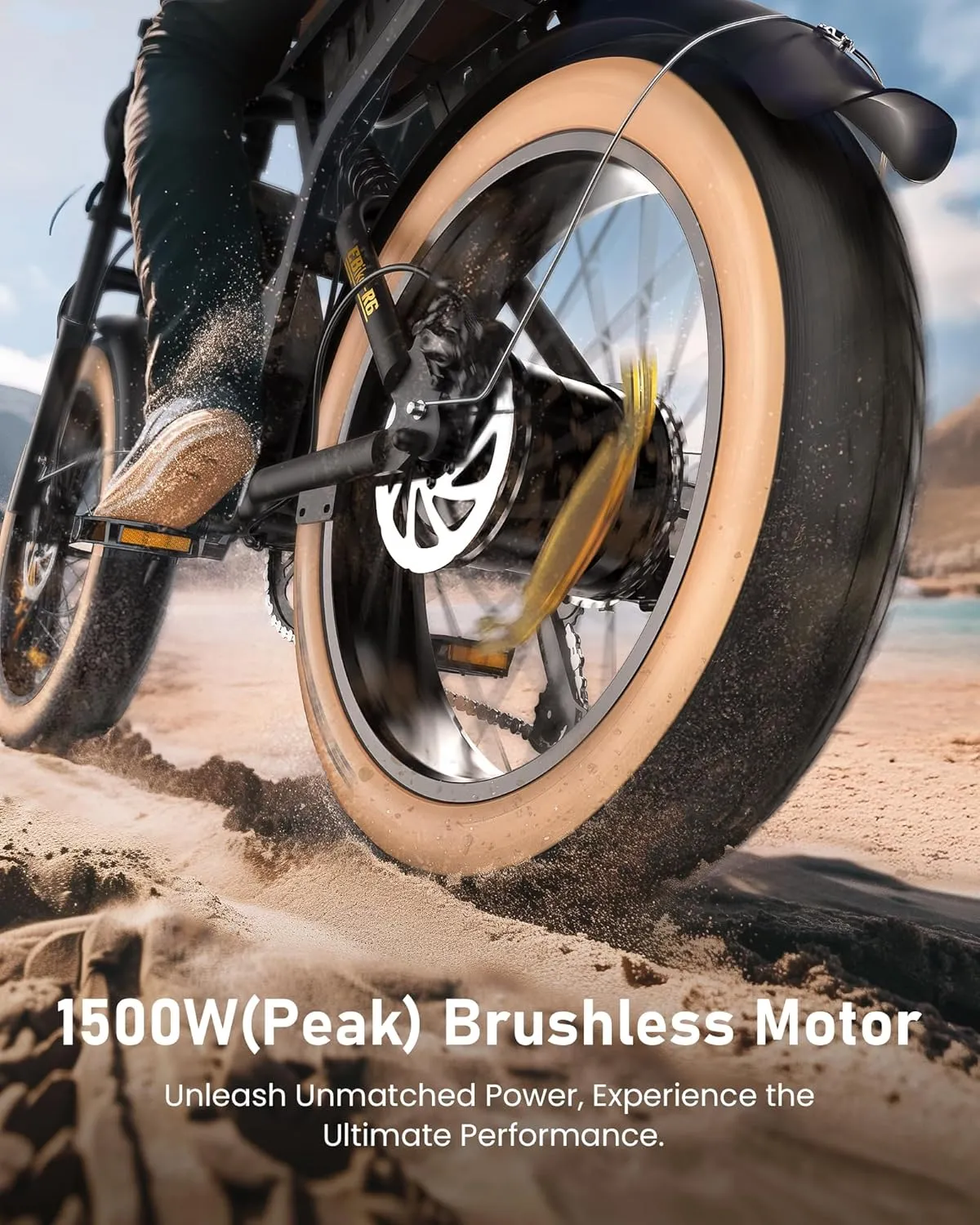 Electric Bike Adults 750/1500W Ebike 20/28MPH, 55-75 Miles Electric Motorcycle with 10.4/13AH Battery, 20" Fat Tire Electric Dirt Bike 7-Speed E-Bike Full Suspension, /  