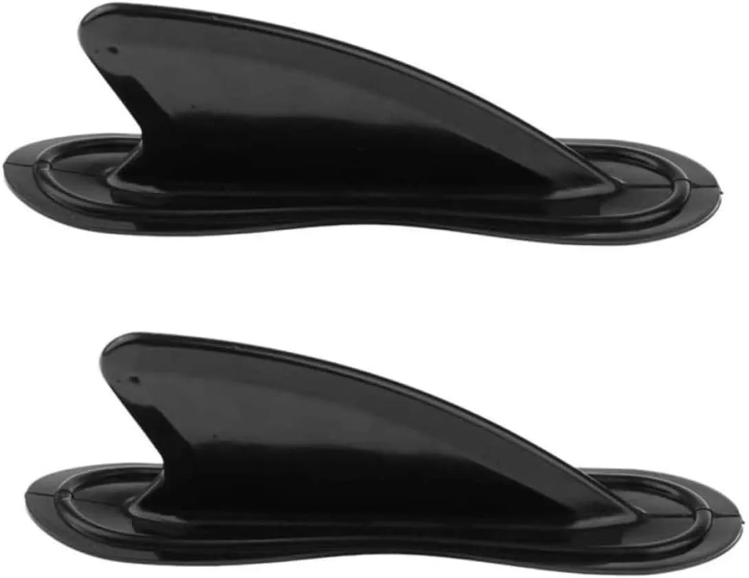 Fin Kayak Skeg Tracking Inflatable Boat Shark Fin Watershed Board Fin Mounting Replacement Accessories for Surfboard/Paddleboard 2pcs.