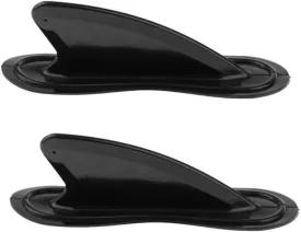 Fin Kayak Skeg Tracking Inflatable Boat Shark Fin Watershed Board Fin Mounting Replacement Accessories for Surfboard/Paddleboard 2pcs.