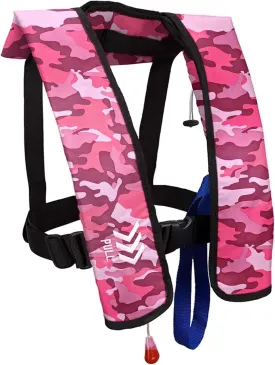 Manual Inflatable Life Jacket|Life Vest for Adults|PFD Low Profile|Supports up to 330 lbs(YSH701)