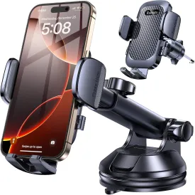 Phone Holders for Your CarUpgraded Strongest SuctionCar Phone Holder Mount Dash360 AdjustableSuction Cup phone Mount for Truck Stand Cell PHone Holder for Car mount Fit All iPhone Car Accessories