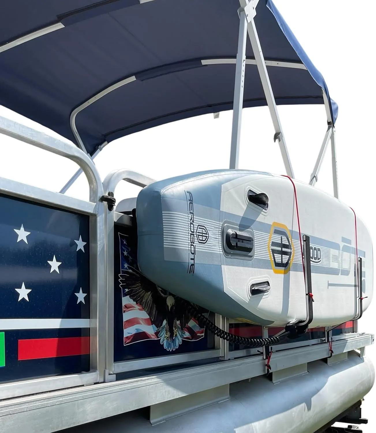 Pontoon Boat Wake Board/Paddle Board Solution