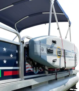 Pontoon Boat Wake Board/Paddle Board Solution
