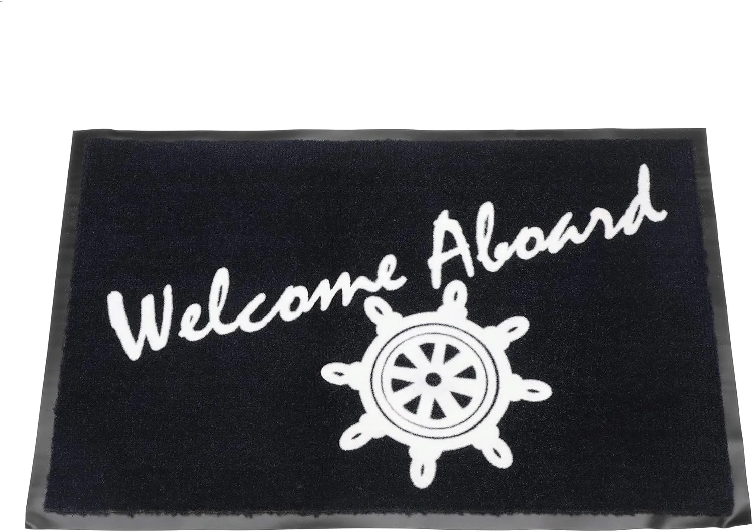 Seachoice Welcome Aboard Mat, Navy Blue, 18 In. X 27 In., Boat