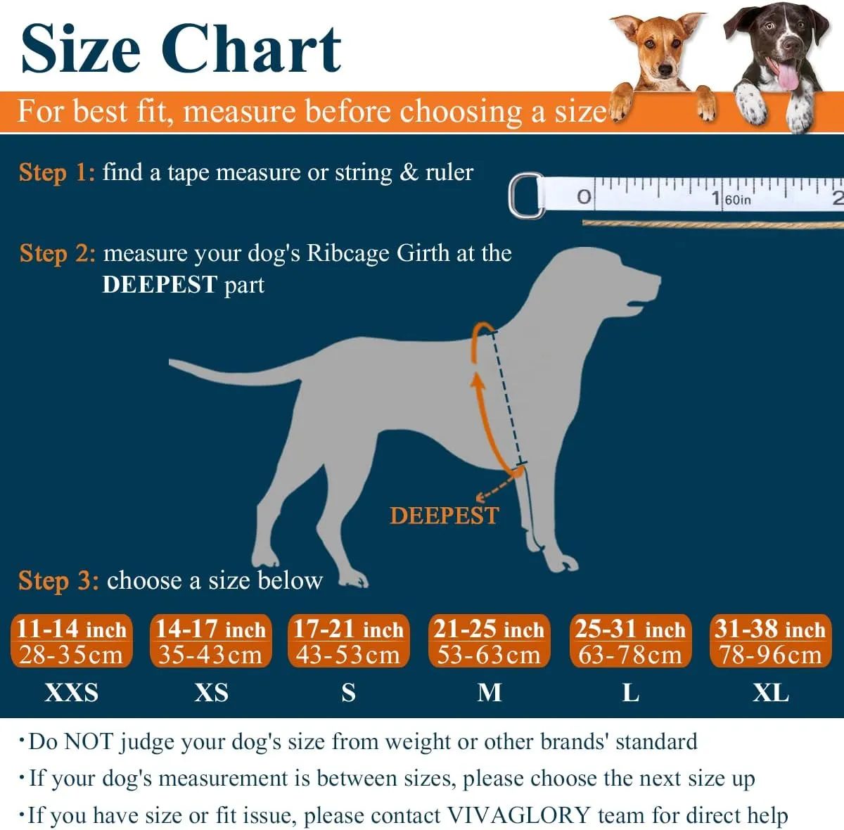 VIVAGLORY Ripstop Dog Life Jacket for Small Medium Large Dogs Boating, Swimming Vest for Dogs with Enhanced Visibility & Buoyancy, Camo Blue