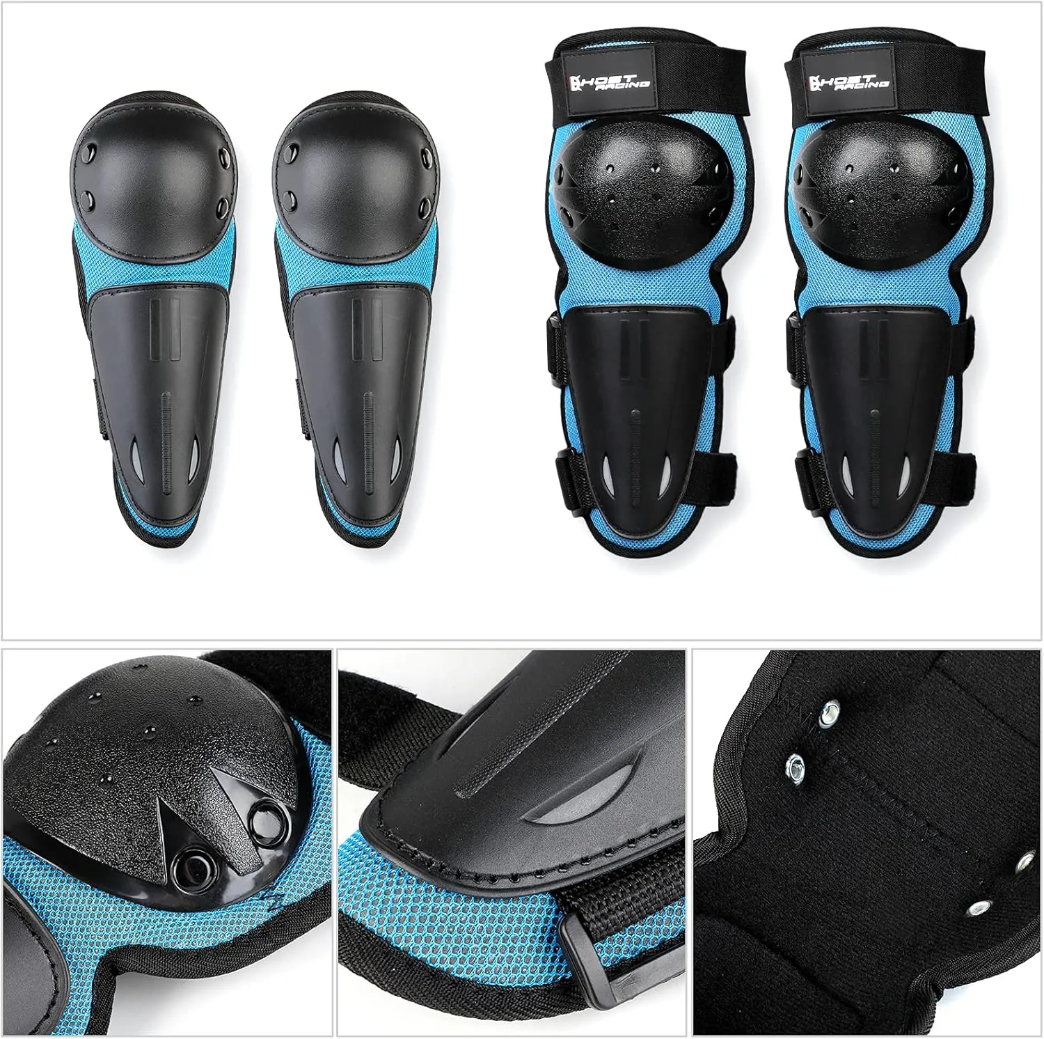 Youth Dirt Bike Gear, JUSTDOLIFE 5 PCS Motorcycle Armbor Protection Jacket, Kids Motorcycle Armor with Knee Pads Elbow Pads Chest Protector Racing for Outdoor Sports